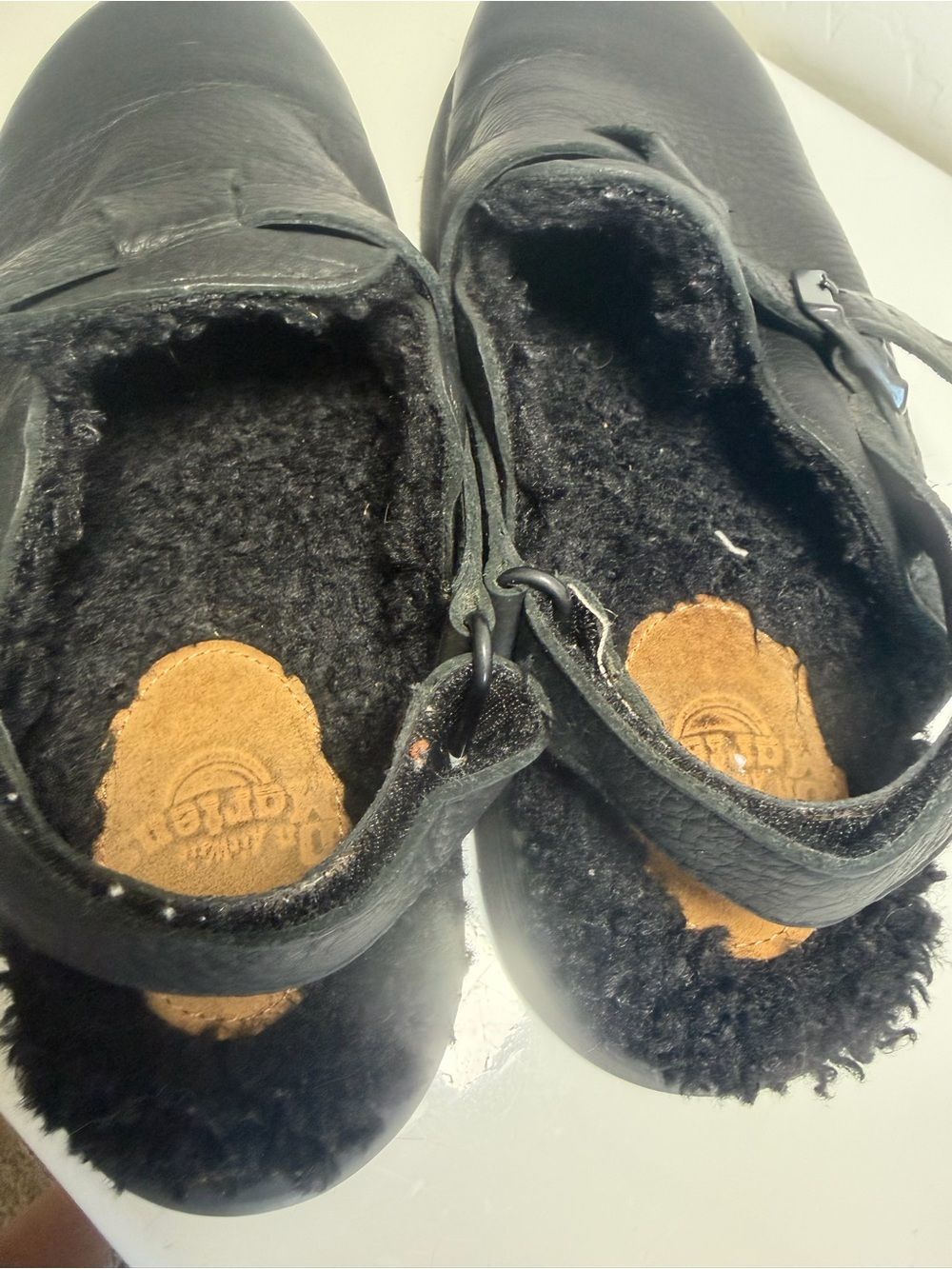 Dr. Martens Jorge II Faux-Fur Lined Black Leather Mules Clogs Men’s 11 - Picture 5 of 8
